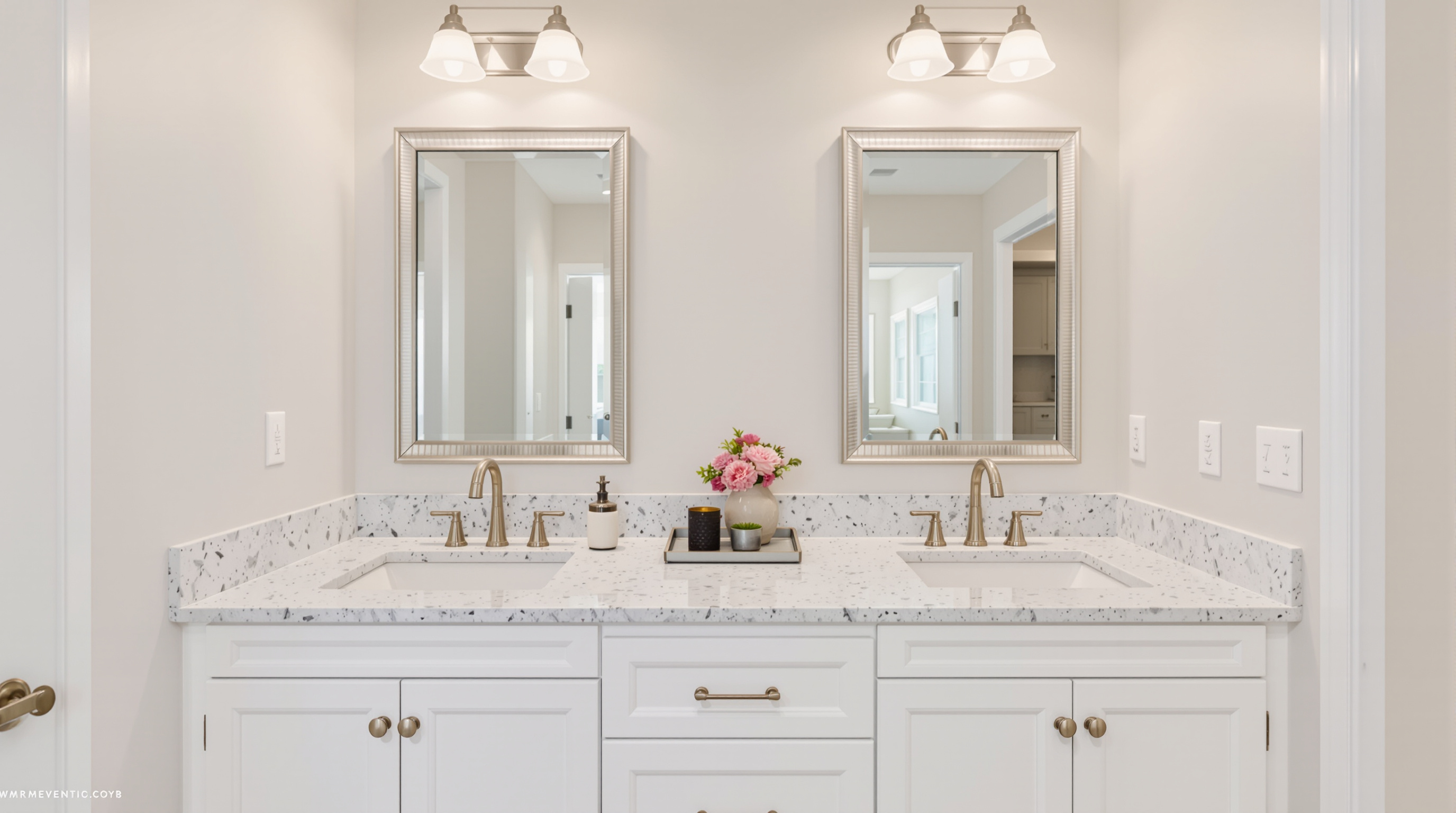 Expanded kitchen remodel featuring quartz island and pendant lighting